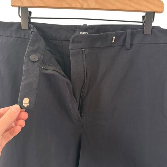 Theory Bistretch High Waist Taper Pants in Black Business Casual Office Size 14 - Picture 7 of 11